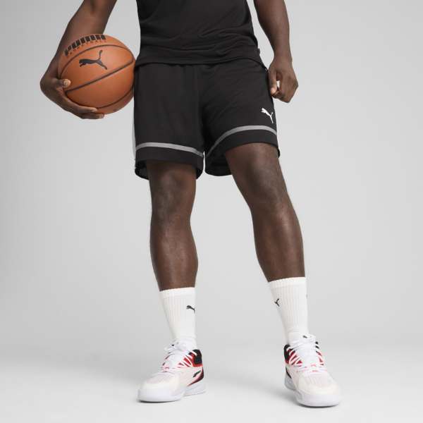Shorts de basketball The All Jaws para hombre, PUMA Black-Stormy Slate, large-ARG