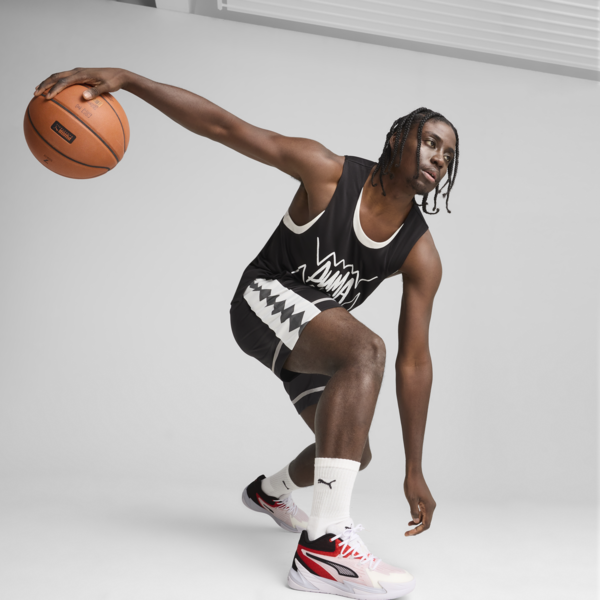 Shorts de basketball The All Jaws para hombre, PUMA Black-Stormy Slate, large-ARG