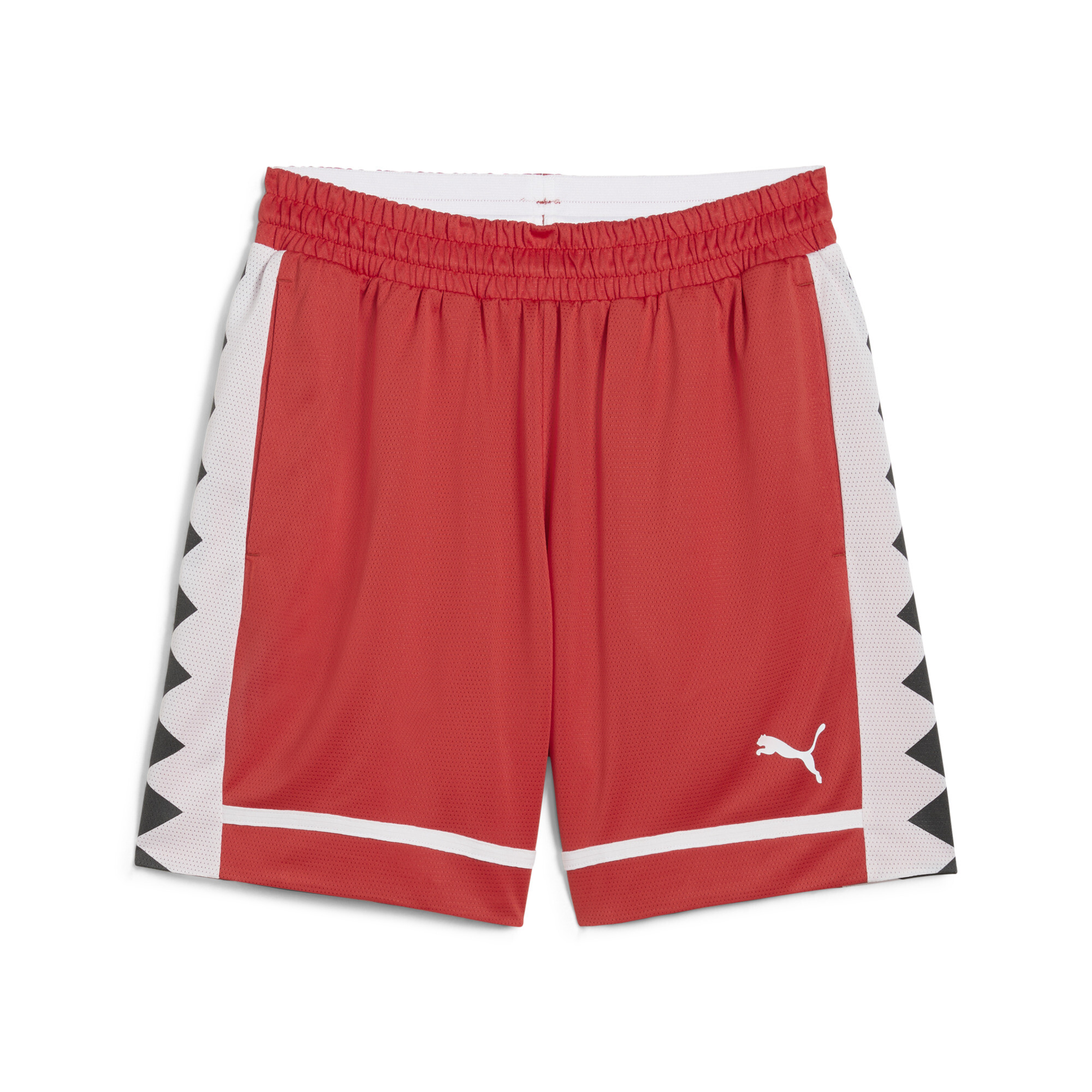 Puma The All Jaws Basketball-Shorts Herren | Mit Plain | Red Fire | Größe: M