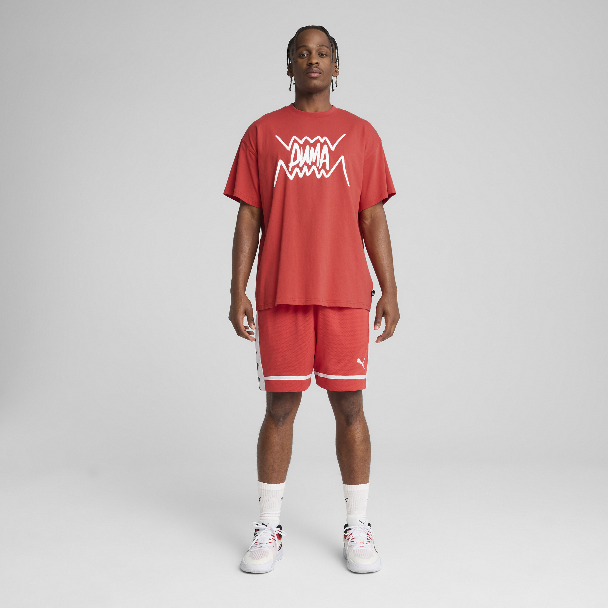 The All Jaws basketbalshort voor Heren, Rood, Maat L | PUMA