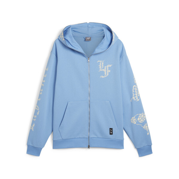 PUMA HOOPS x LAFRANCÉ Mosaic Full-Zip Sweat Jacket Men, Team Light Blue, large-ZAF