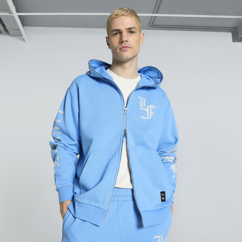 

Men's PUMA HOOPS X LAFRANCÉ Mosaic Relaxed Fit Full-Zip Basketball Sweat Jacket