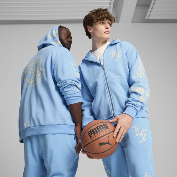 PUMA HOOPS x LAFRANCE Mosaic Full Zip Sweat Jacket Men blue PUMA