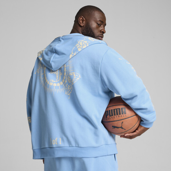 PUMA HOOPS x LAFRANCE Mosaic Full Zip Sweat Jacket Men blue PUMA