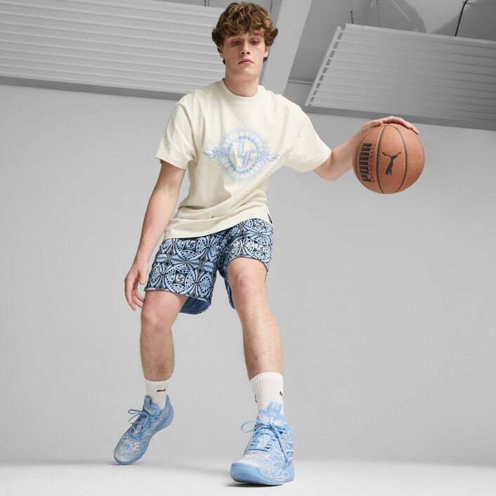 PUMA★Melo LaFrance Tシャツ＆ショーツ上下セット PUMA x LAMELO BALL LaFrancé Written in Chrome Men's Tee | PUMA