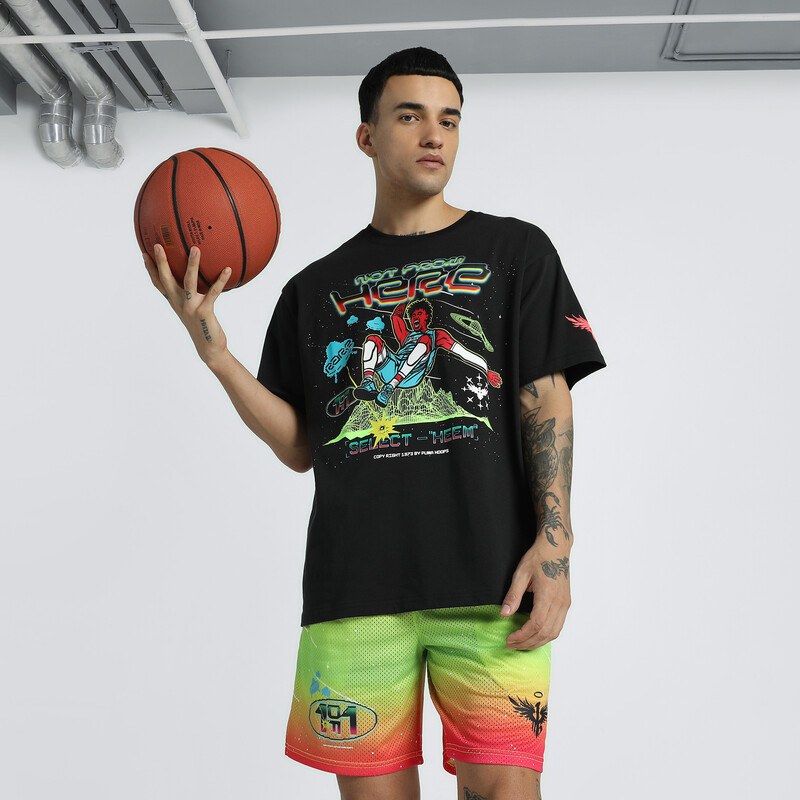 

Men's PUMA MELO 1Love Oversized Fit Basketball Tee