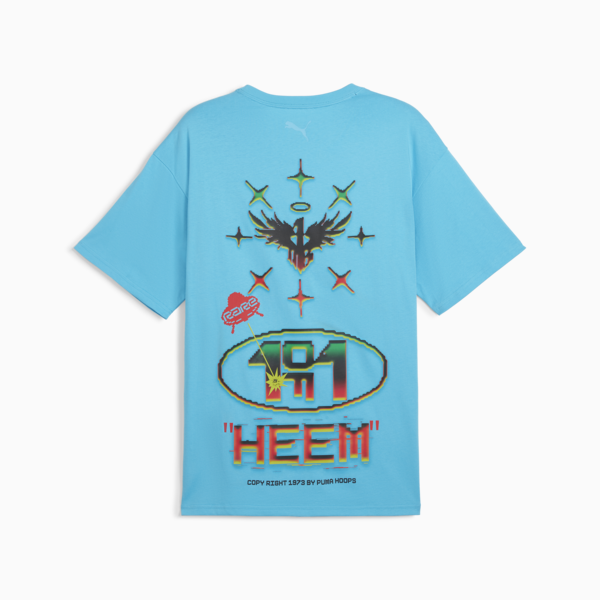 Remera de basketball MELO 1Love II para hombre, Bright Aqua, large-ARG