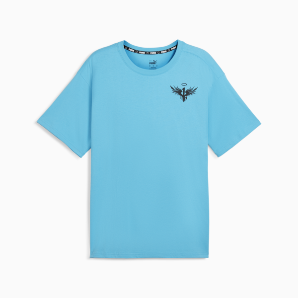 Remera de basketball MELO 1Love II para hombre, Bright Aqua, large-ARG