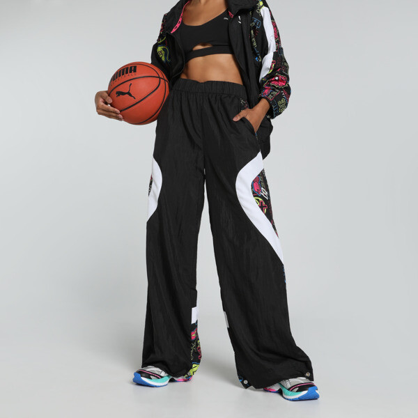 Puma Stewie X Tokyo Nights Women's Track Pants In Black-aop
