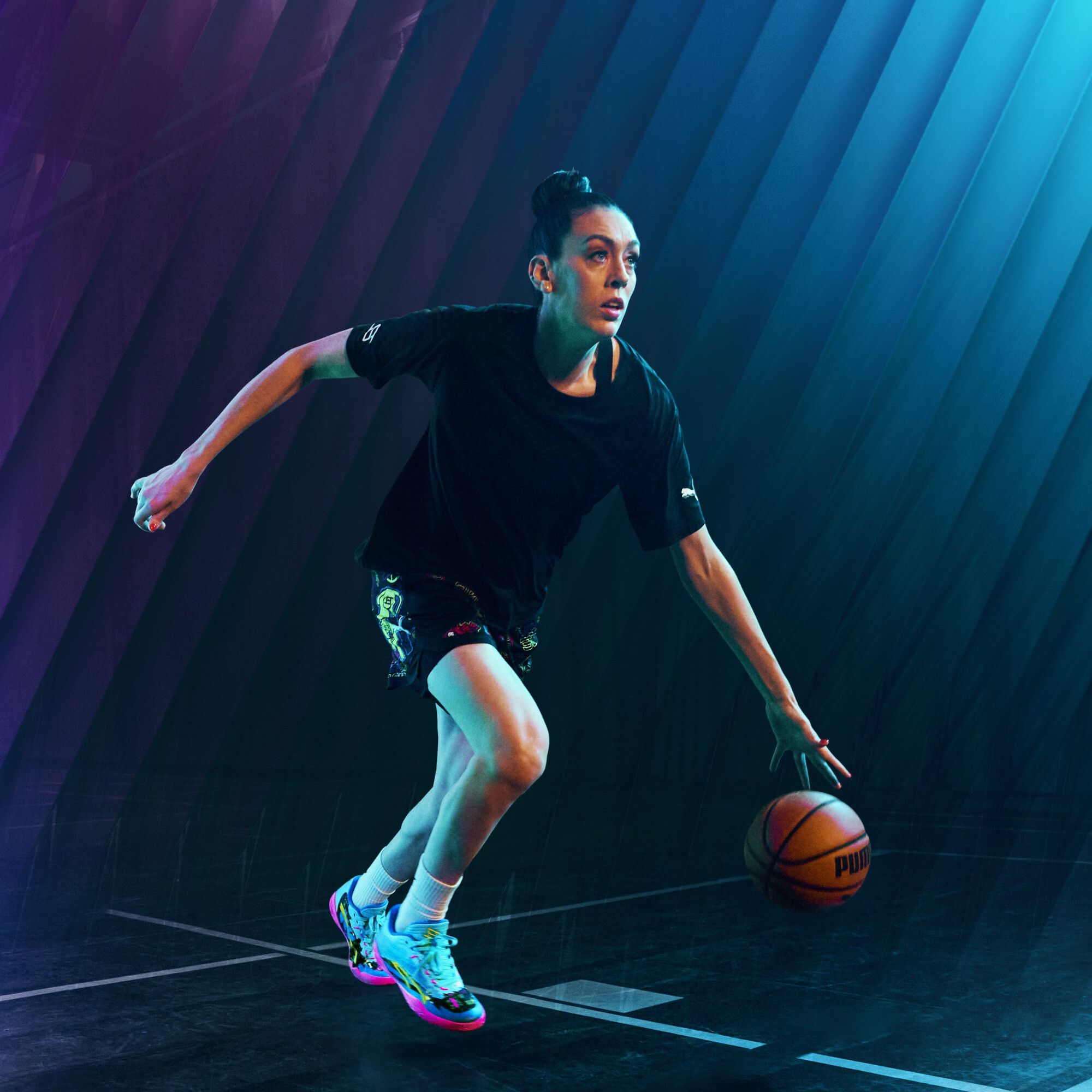 STEWIE TOKYO basketbalshirt voor Dames, Zwart, Maat S | PUMA