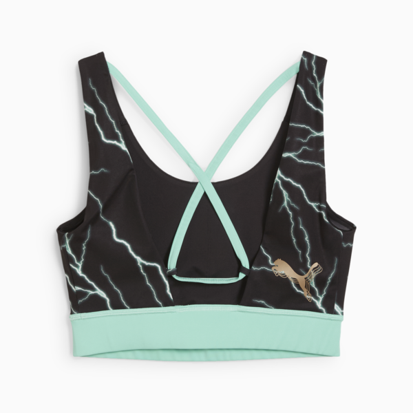 Sosten deportivo PUMA HOOPS x HARRY POTTER™ para mujer, PUMA Black-AOP, large-ARG