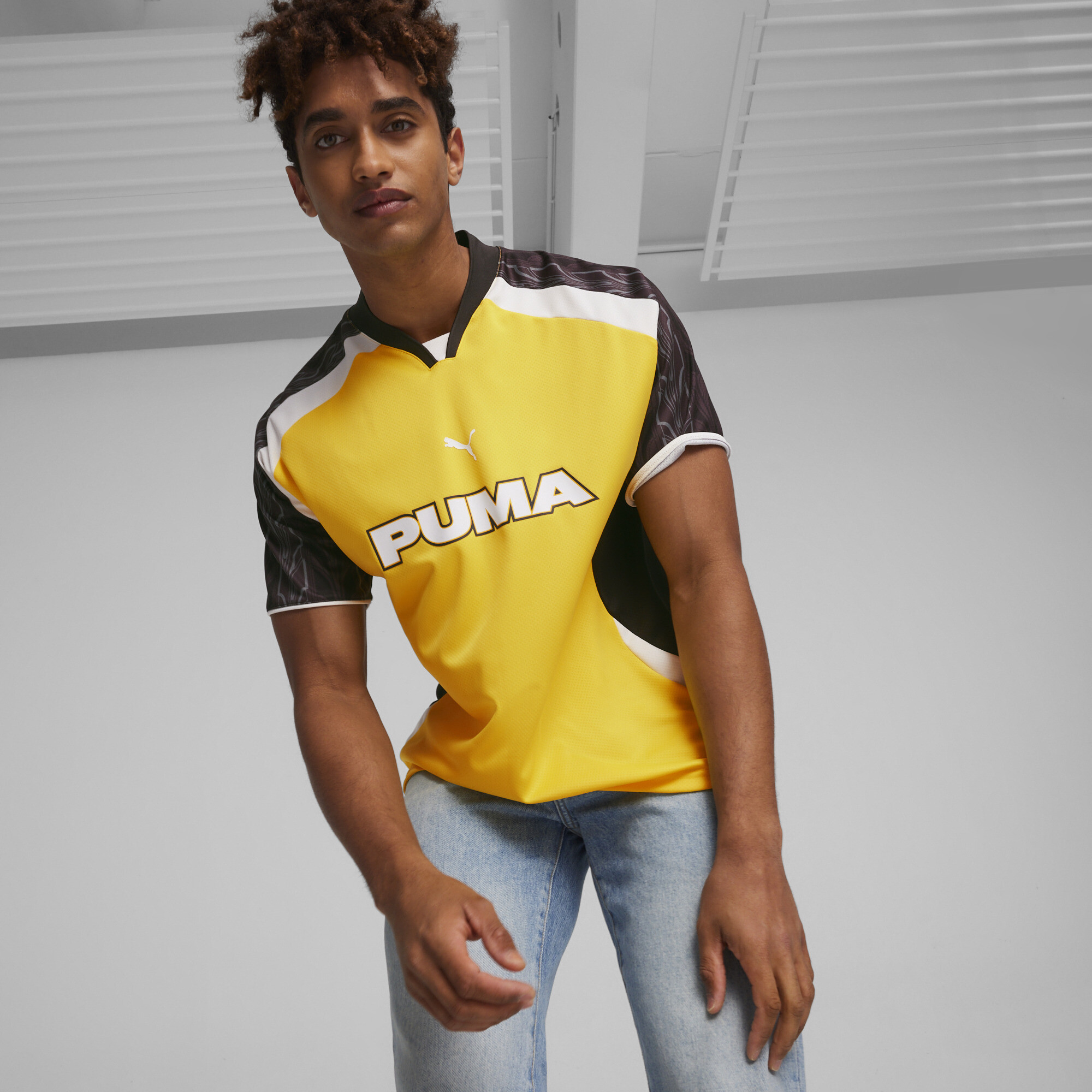 Puma Football Jersey Unisex, Yellow, Size M, Select