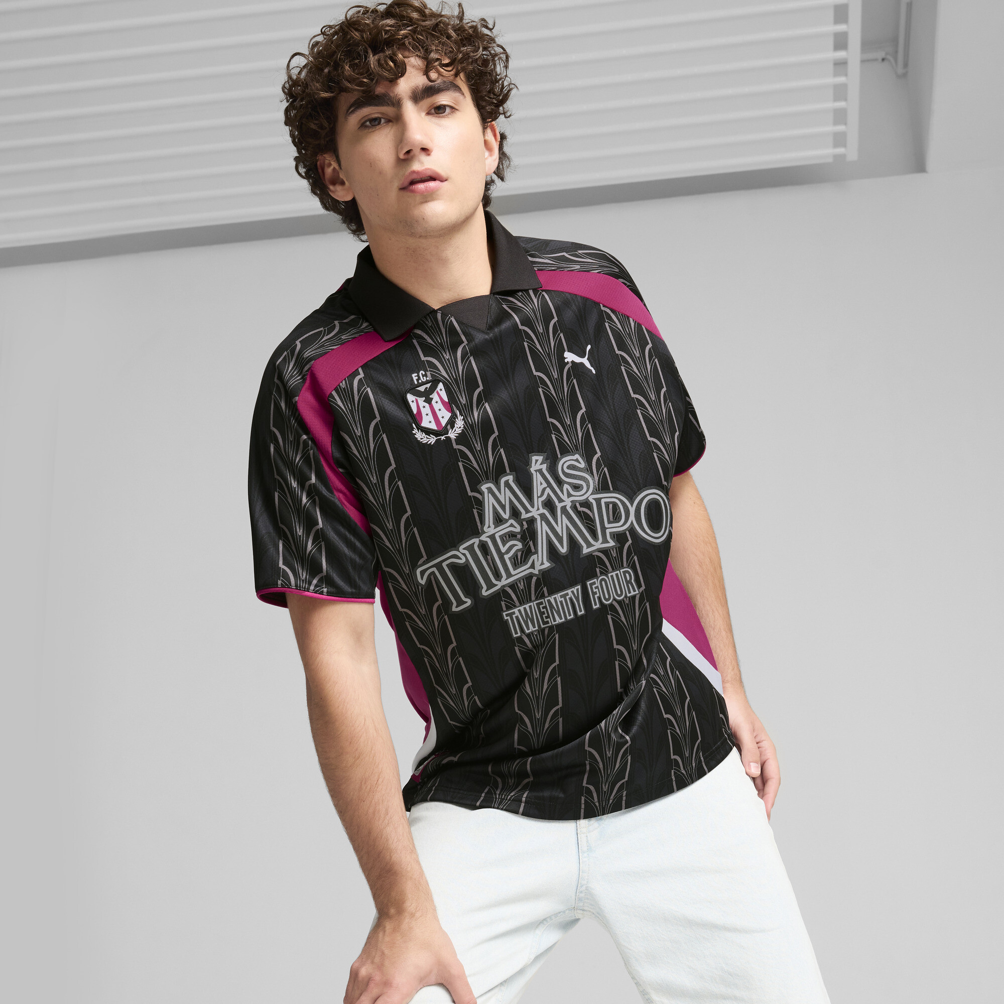 Puma x MÁS TIEMPO Trikot Herren | Mit Print | Black | Größe: S