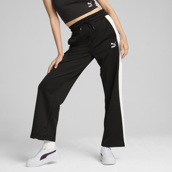Pants de punto de pista para mujer ICONIC T7, PUMA Black, large-MEX