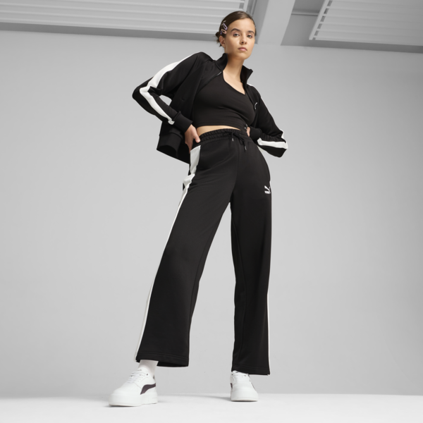 Pants de punto de pista para mujer ICONIC T7, PUMA Black, large-MEX