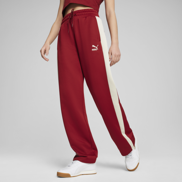 Pants de punto de pista para mujer ICONIC T7, Intense Red, large-MEX
