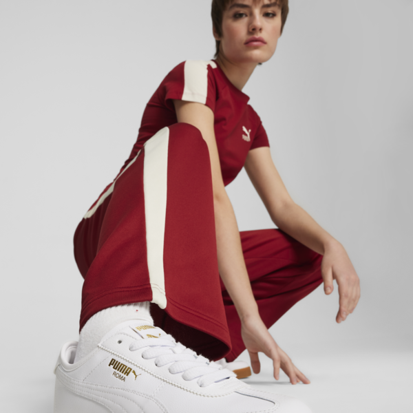 Pants de punto de pista para mujer ICONIC T7, Intense Red, large-MEX