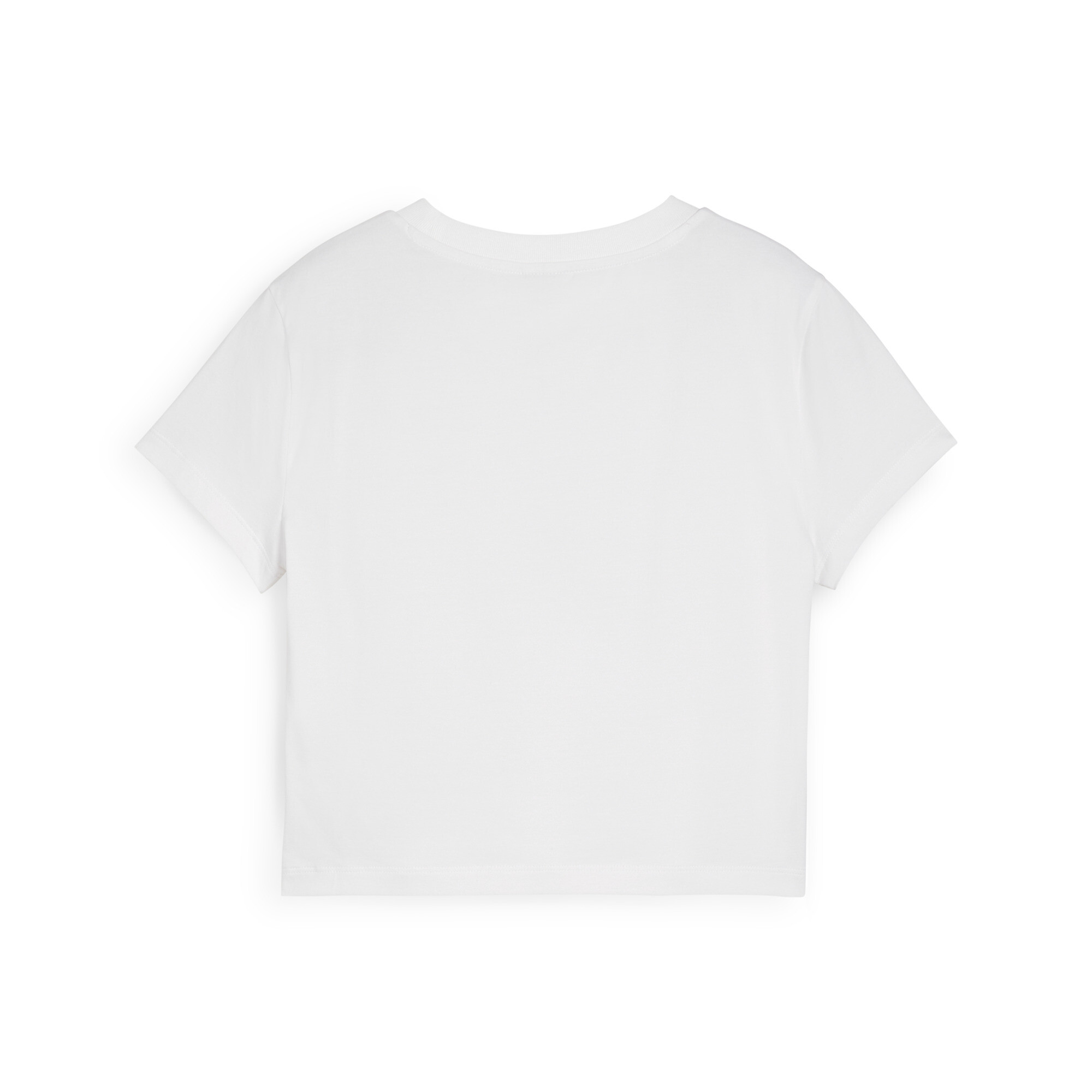 Women's Puma GRAPHICS SNACK Baby T-Shirt, White, Size S, Clothing