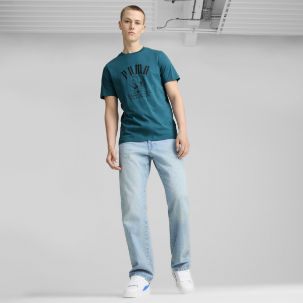 Remera GRAPHICS Super PUMA para hombre, Cold Green, large-ARG