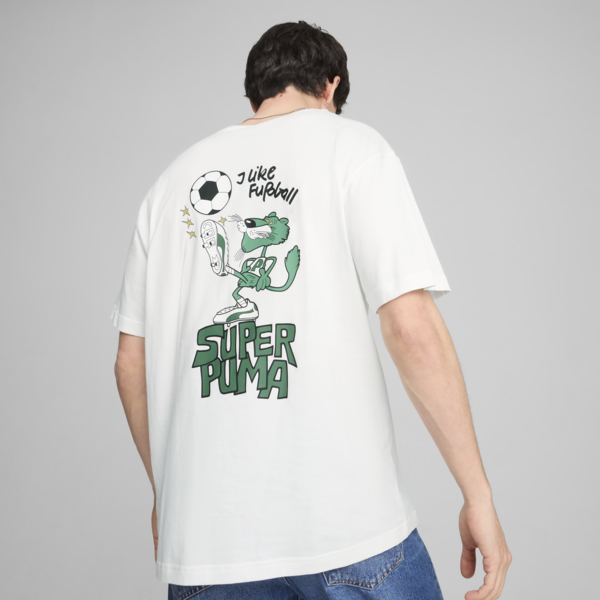 GRAPHICS Super PUMA Tee Men, PUMA White, large-MEX