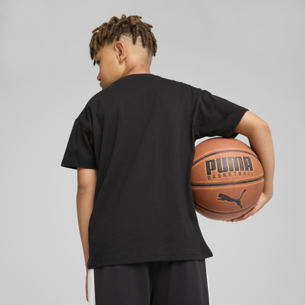 Camiseta básquetbol adolesentes, PUMA Black, large-MEX