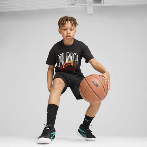 Camiseta básquetbol adolesentes, PUMA Black, large-MEX