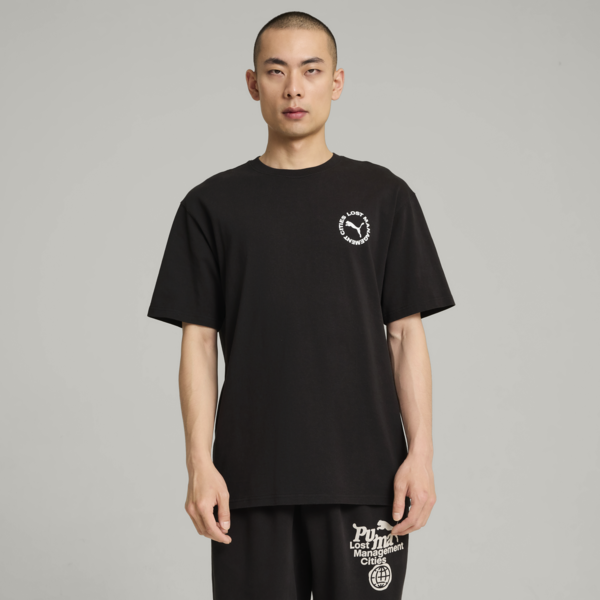 Remera PUMA x LMC Cat para hombre, PUMA Black, large-ARG
