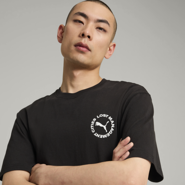 PUMA x LMC Cat Tee Men, PUMA Black, large-ZAF
