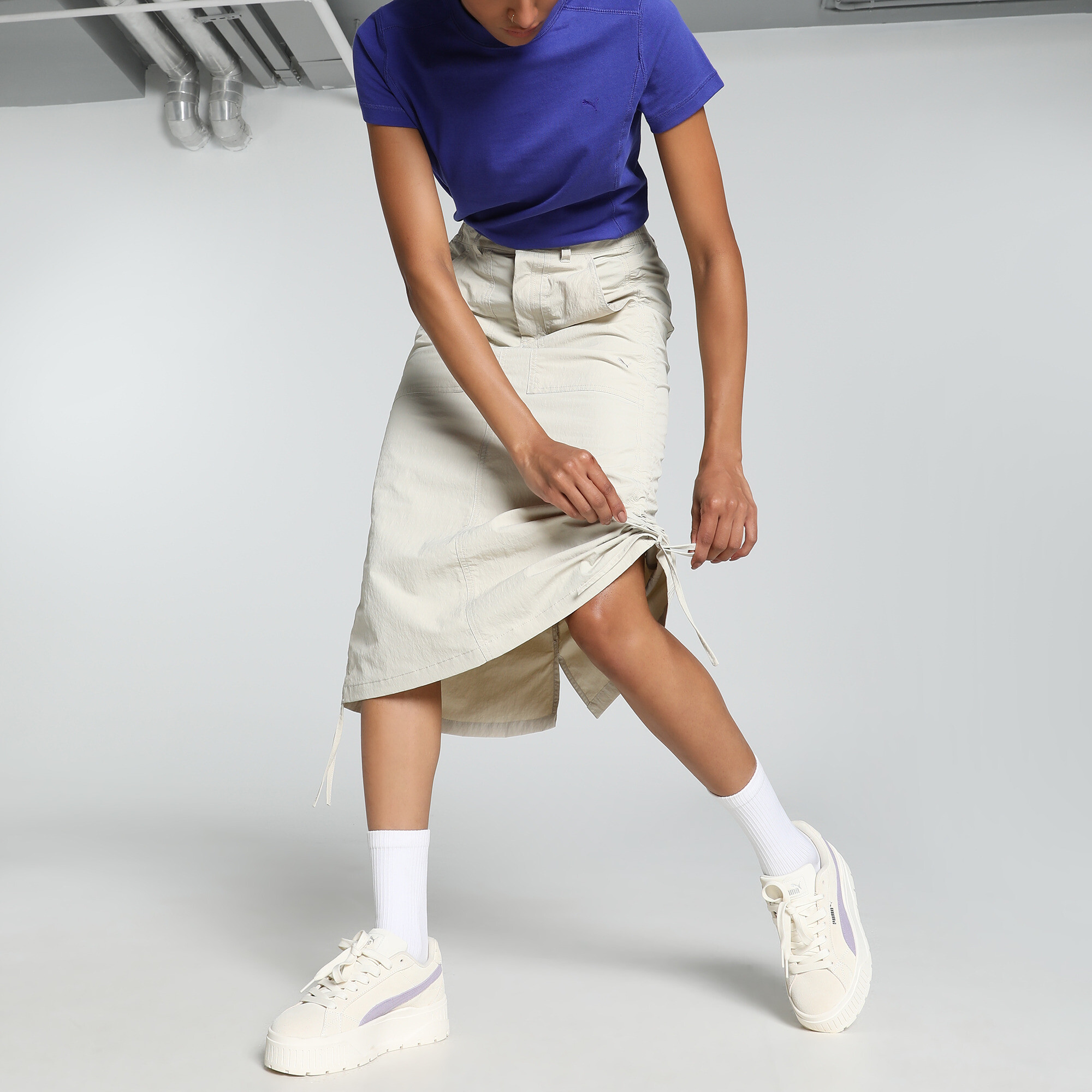 PUMA YONA Womens Cargo Skirt in Beige Size M 135$