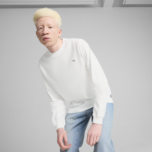 GRAPHICS "Cool Day" Long Sleeve Men, PUMA White, large-ZAF
