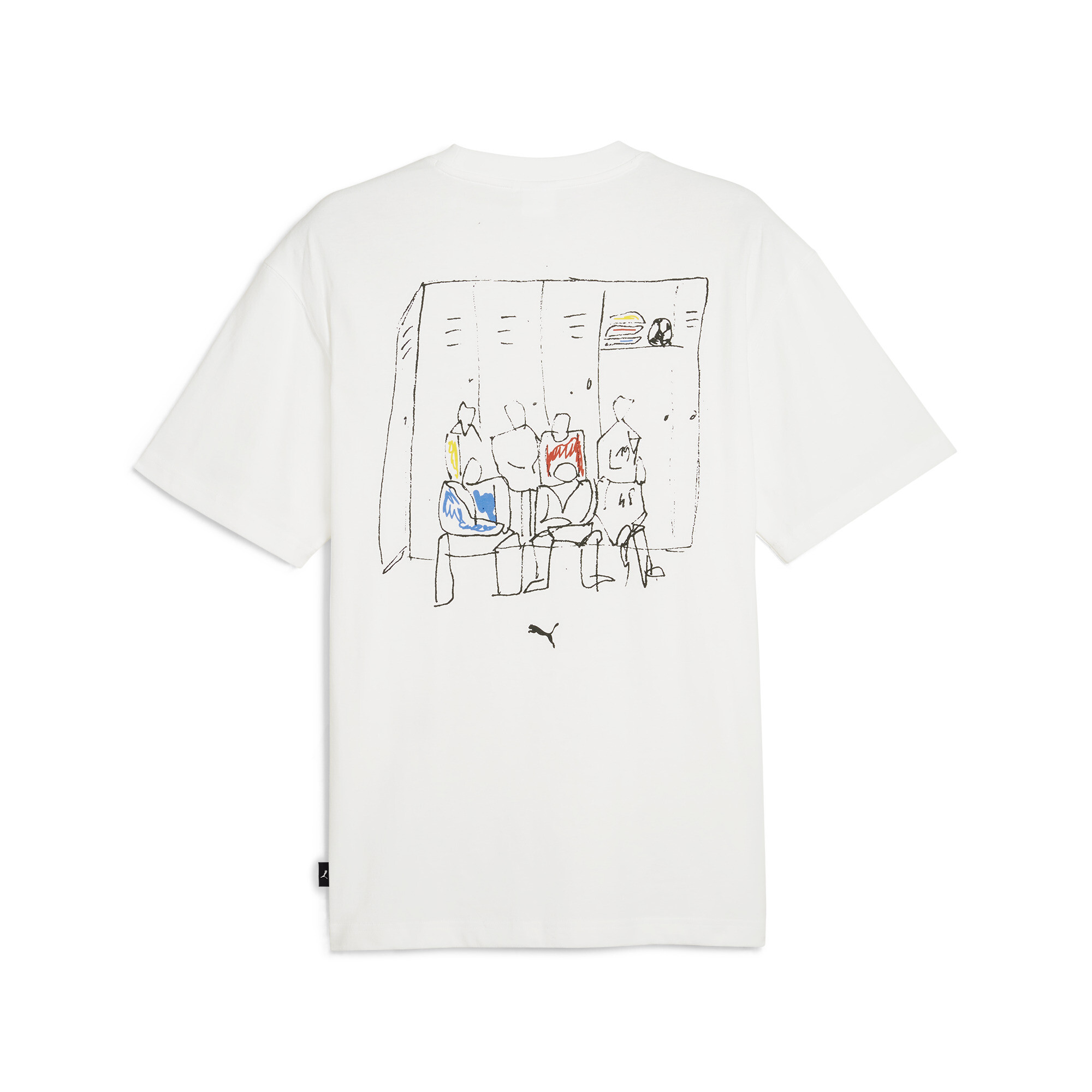 PUMA GRAPHICS"Back-up Team"T-shirt, Wit