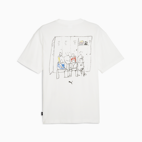 GRAPHICS "Back-up Team" Tee Men, PUMA White, large-MEX
