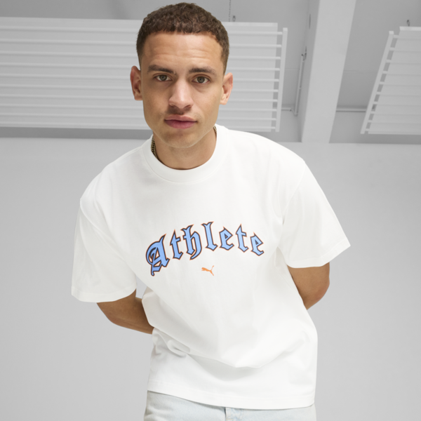 GRAPHICS "Athlete" Tee Men, PUMA White, large-MEX
