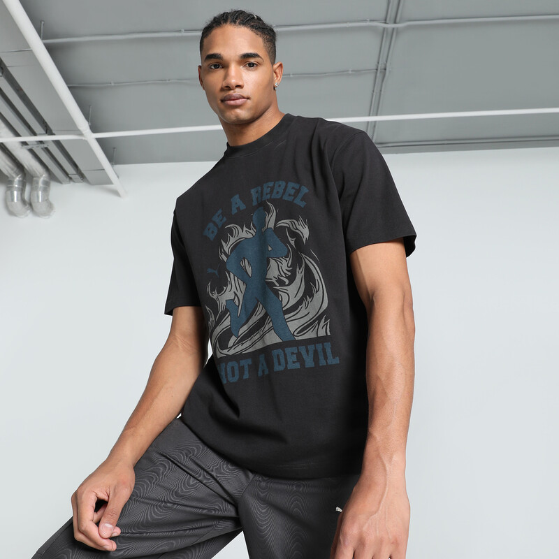 

Men's PUMA GRAPHICS "Rebel" Relaxed Fit Tee