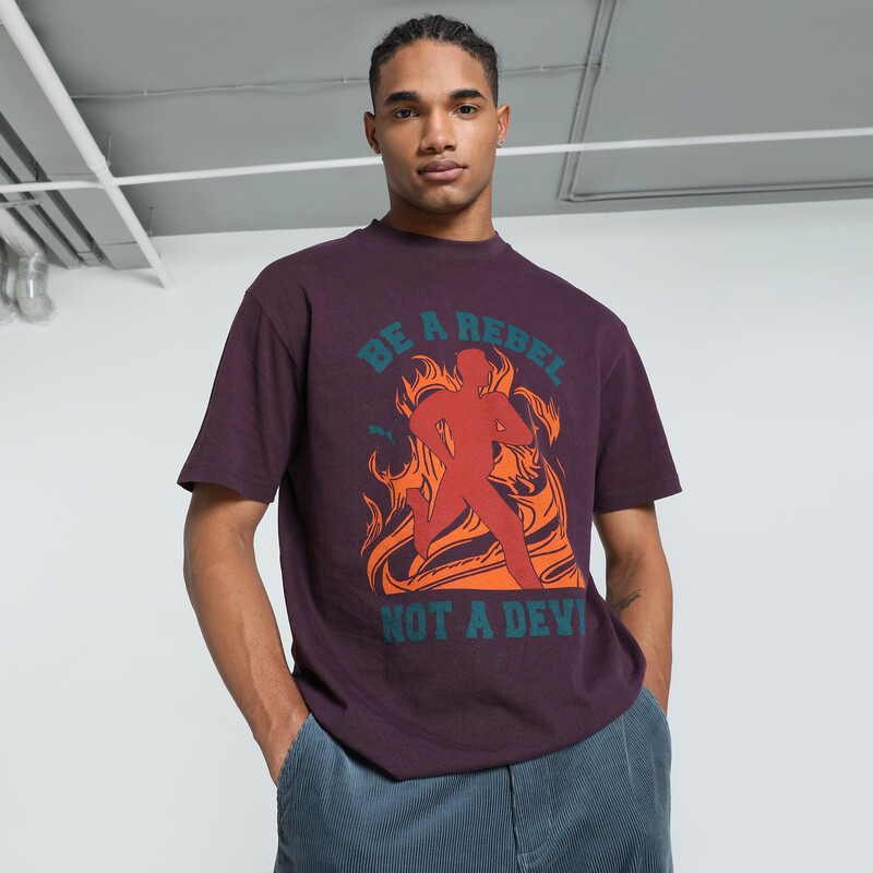 

Men's PUMA GRAPHICS "Rebel" Relaxed Fit Tee