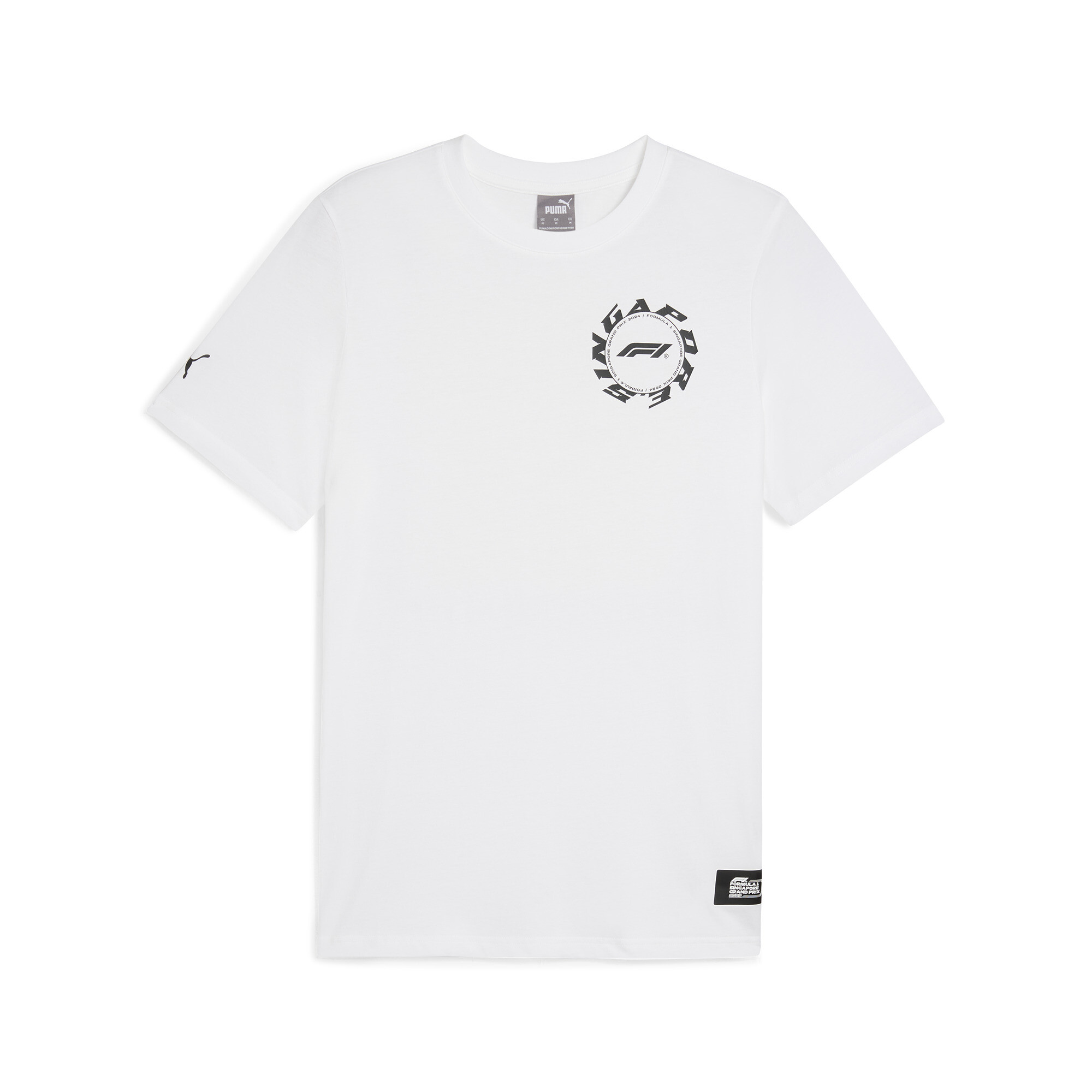 Puma F1® Singapore T-Shirt Unisex | Mit Plain | White | Größe: XS