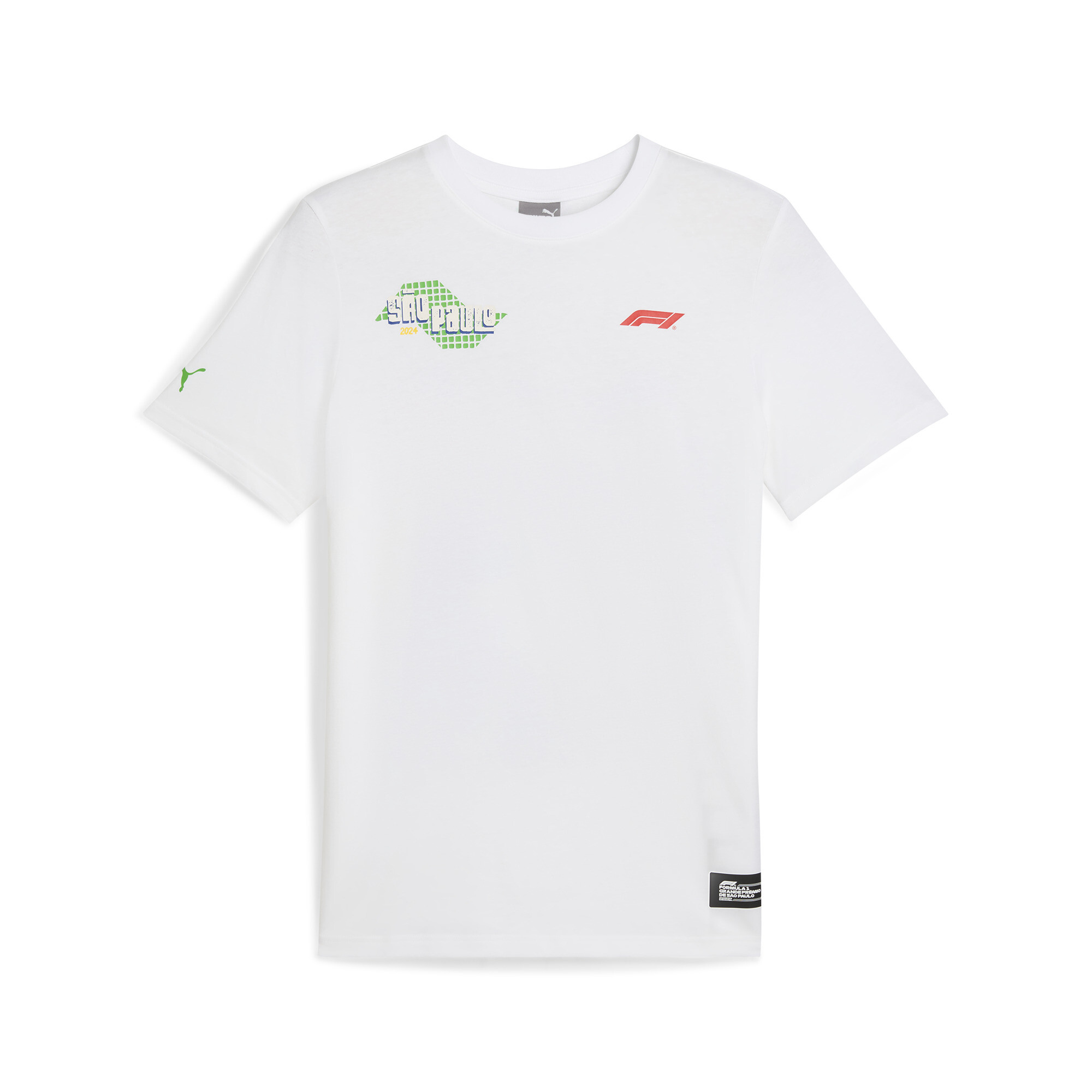 Puma F1® Brazil T-Shirt Unisex | Mit Plain | White | Größe: M