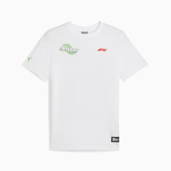 F1® Brazil Tee Unisex, PUMA White, large-MEX