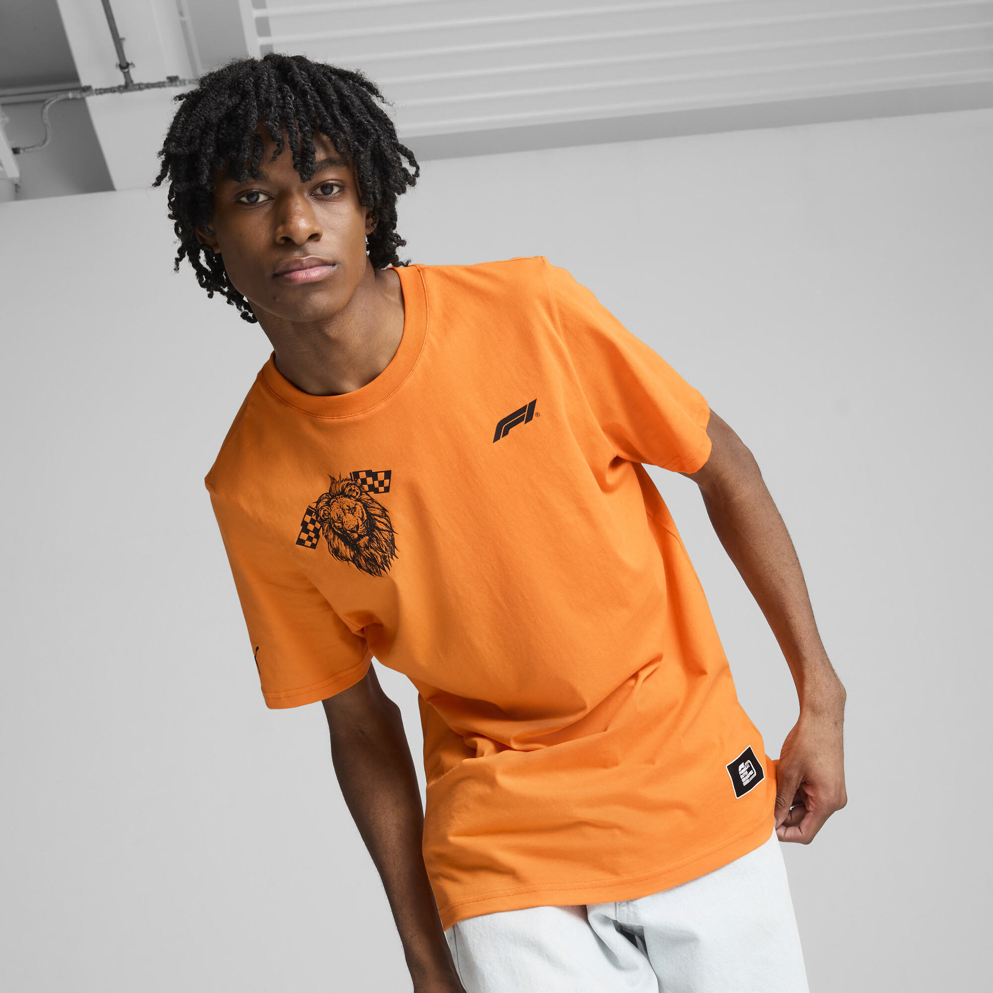 Puma F1® Niederlande T-Shirt Herren | Mit Plain | Orange Glo | Größe: XXL