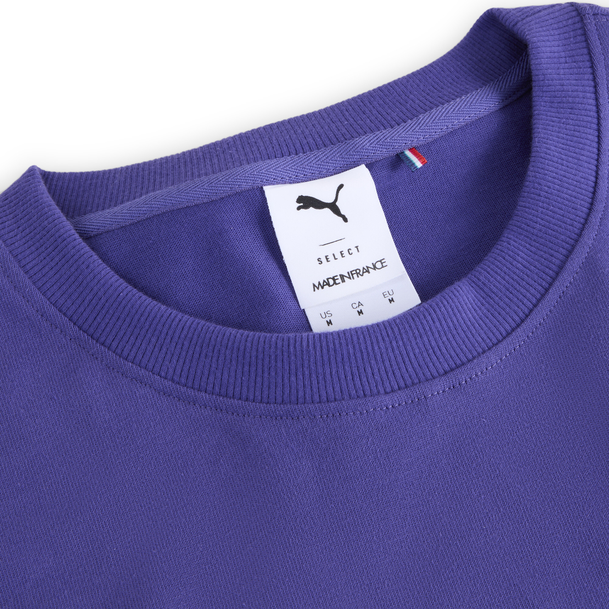 Men's Puma LE SPORT Made In France T-Shirt, Purple, Size L, Clothing