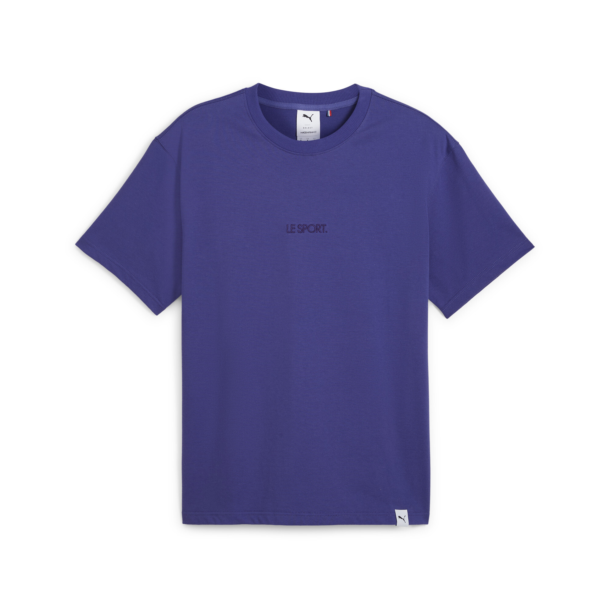 Men's Puma LE SPORT Made In France T-Shirt, Purple, Size L, Clothing