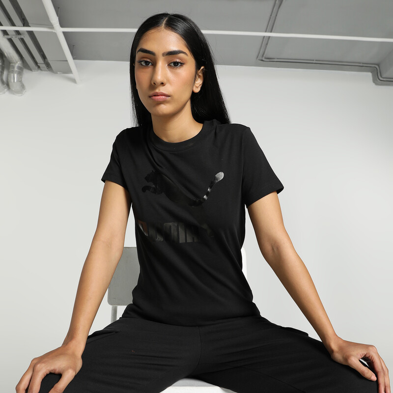 

Women's PUMA Classics Shiny Logo Tee