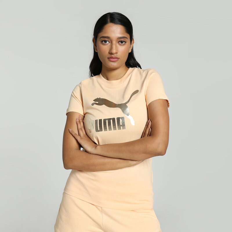 

Women's PUMA Classics Shiny Logo Tee