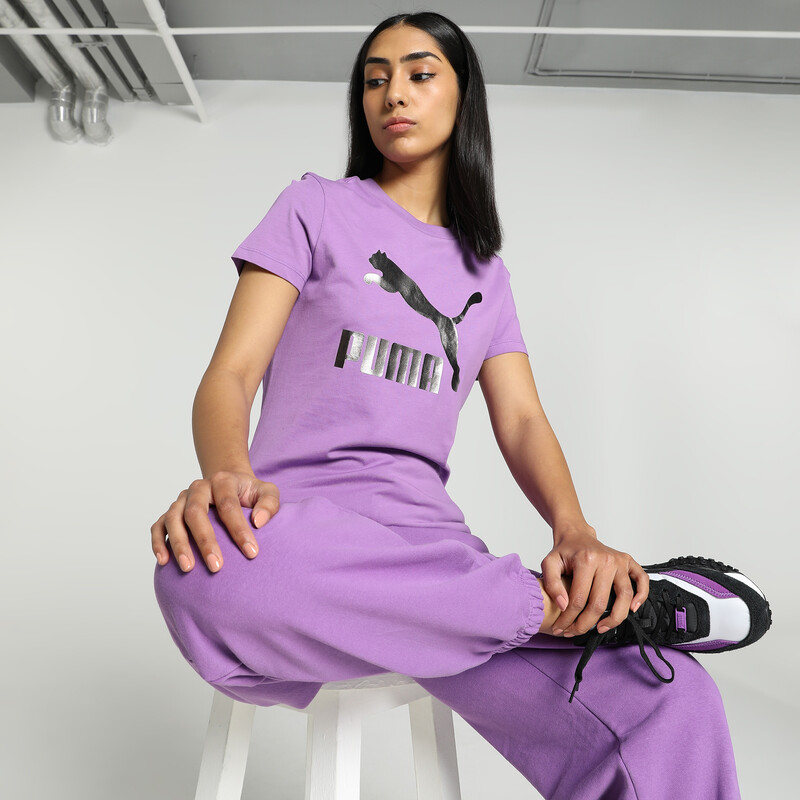 

Women's PUMA Classics Shiny Logo Tee