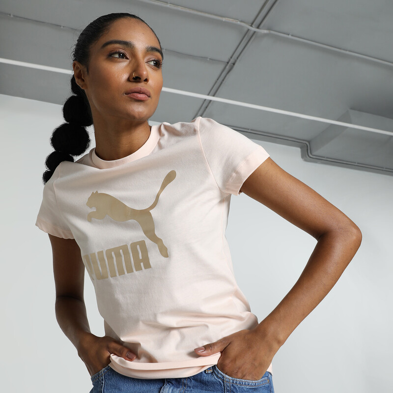

Women's PUMA Classics Shiny Logo Tee