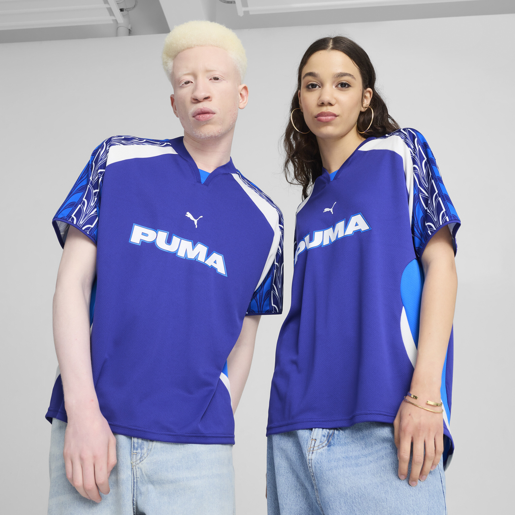 Puma Relaxed Fußballtrikot Unisex | Mit Other Pattern | Lapis Lazuli | Größe: M