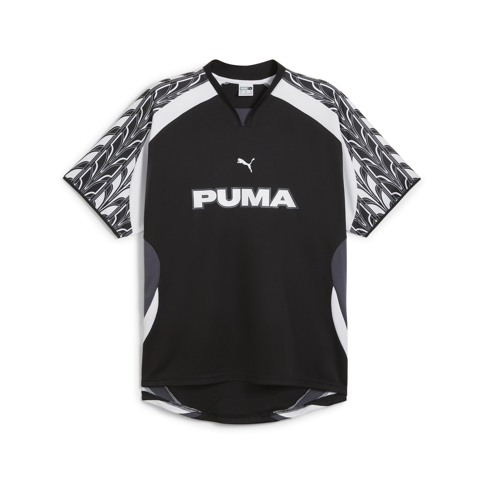 PUMA Relaxed Football Jersey Unisex In Black, Size Medium, Polyester