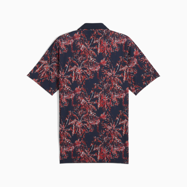 MATTR Safari Golf Polo Men, Deep Navy-Red Fire, large-ZAF