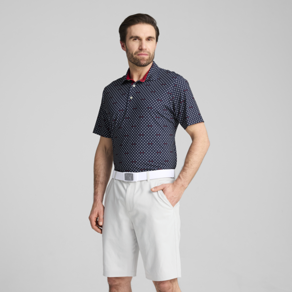 MATTR Burgh Golf Polo Men, Deep Navy-White Glow, large-ZAF