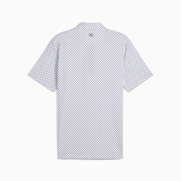 MATTR Burgh Golf Polo Men, White Glow-Deep Navy, large-ZAF